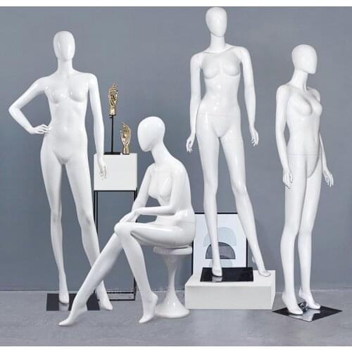 Fashionable High Quality Gloss White Mannequin Full Body Model Factory Direct Sell
