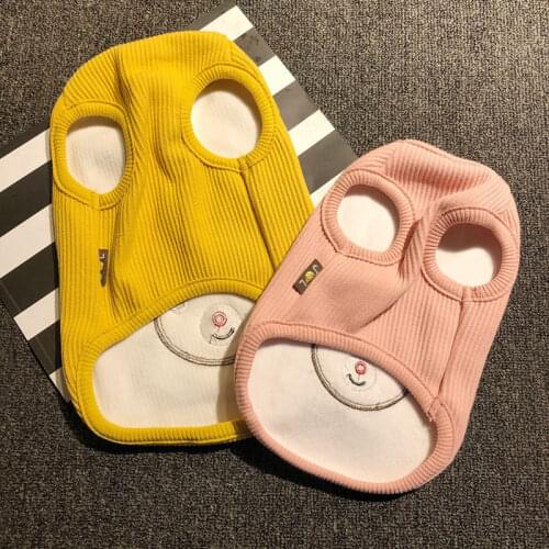 Cartoon Dog Vest Coat Winter Cat Yorkshire Pomeranian Clothes for Dog Clothing Poodle Bichon Schnauzer Pug Clothing Outfit Shirt