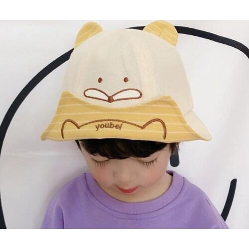 Cartoon Sun Caps For Boys Caps New Baby Fisherman Hat 1-3 years Children Summer Hats Kids