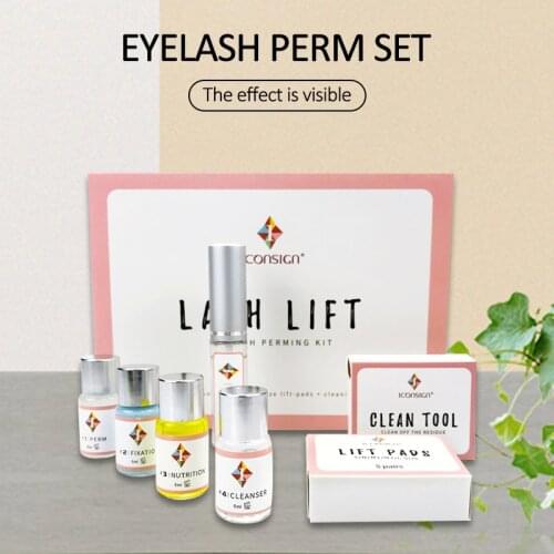 Lash Lift Kit Makeup Tool Eyelash Perming Perm Set Eyelash Lifting Kit for Eyelash Perm Lash Lifting Eyelash Growth Serum Set