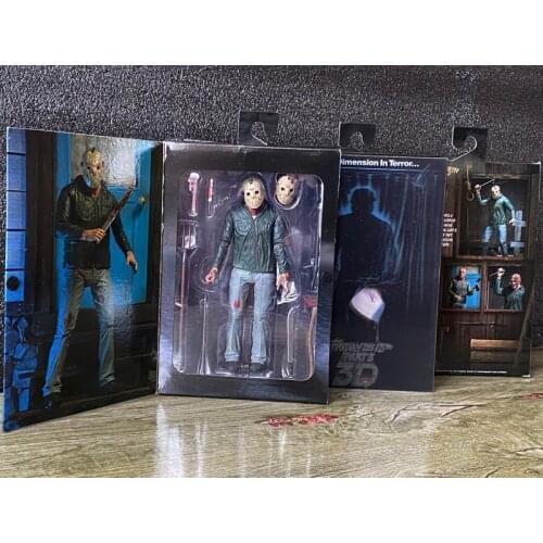 NECA Friday the 13th Part III 3D Jason Toys Voorhees Ultimate 7" Action Figure 1:12 Christmas Gift