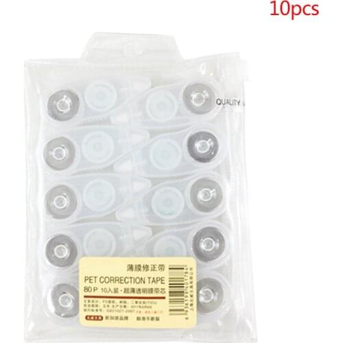 2020 New 10Pcs Practical Correction Tape Roller 6m Long White Sticker Study Office Stationery Tool
