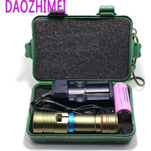 New Waterproof Diving Flashlight Torch 10000LM L2 LED Aluminum Adjust Brightness Lanterna Light by 18650/26650 Batery