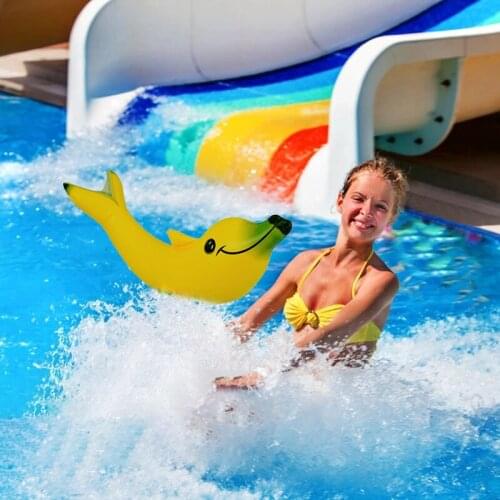 Newly Creatives New Inflatable PVC Cute Banana Dolphin Toys Water Park Baby Play Inflatable Sea Animal Toys Inflatable Toys