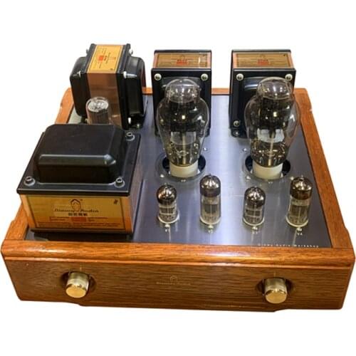 Single-ended Class A 300B tube power amplifier, output power: 9*2W, frequency response: 20Hz--30kHz, total gain: 39dB