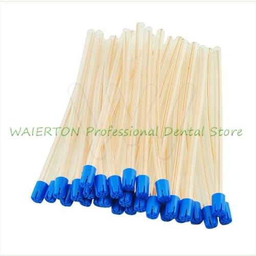 Dental Disposable Surgical Suction Tips Suction Tube Long Slim type 100pcs