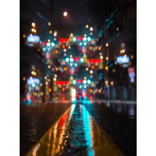 Wedding Night Street Bokeh Photography Background Cloth 200x300cm Vinly Backdrops for Photo Studio Props Camera Fotografia