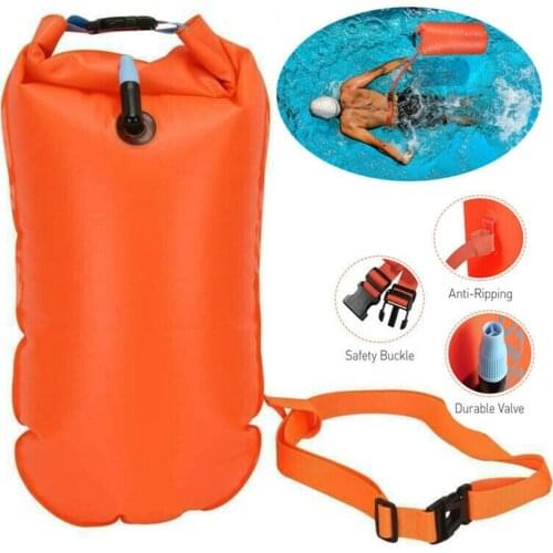 Outdoor Swimming Buoy Waterproof Air Bag Swimming Towing Floating Bag Kayaking Storage Bag Drifting Signal Buoy