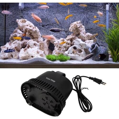 15W 220V Aquarium Water Pump Waterproof Ultra-Quiet Submersible Water Fountain Pump Filter for Fish Tank Pond Pool Fountains