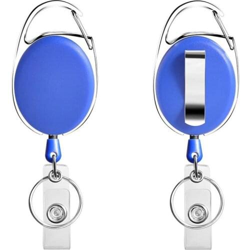 Retractable Badge Holder ID Badge Reel Clip Retractable Exhibition Chest Card School Supply