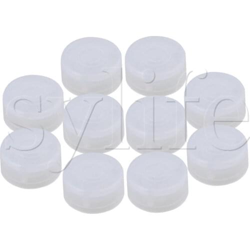 10PCS White Plastic Protection Cap for Electric Guitar Effect Pedal Knob