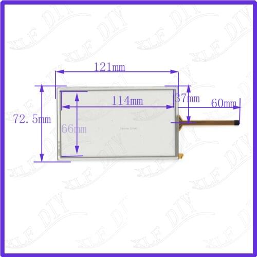 ZhiYuSun 121*72.5mm 5inch touch screen 121mm*72mm resistance screen Digital general touch screen this is compatible