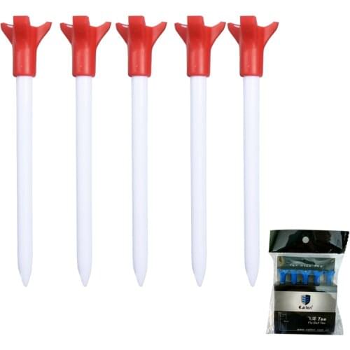 5pcs/bag Golf Tees Fly Ball Tee 83mm for Driver Fairway Hybrids Golf Ball Plastic Holder