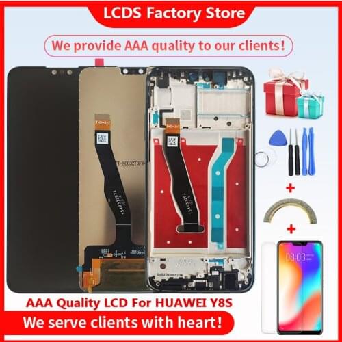 6.5" AAA Quality LCD For Huawei Y8s LCD With Frame LCD Display Screen For HUAWEI Y8s LCD Display Screen JKM-LX1 LX2 LX3