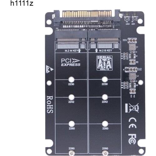 SSD Adapter M.2 SSD to U.2 Adapter M.2 NVMe Key B/M NGFF SSD to PCI-e U2 SFF-8639 Adapter PCIe M2 Converter for Desktop Computer