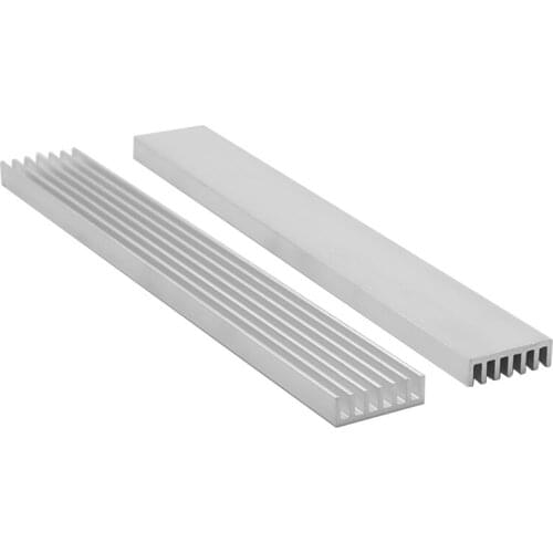 Aluminum Heat Sink 150x20x6mm Portable Simple High Thermal Conductivity Radiator Suitable For Laptop Electronic Components