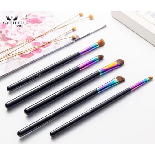 Anmor High Quality 5pcs Makeup Brushes Set Horse Hair Professional Eyeshadow Eyebrow Pennelli Brush for Eye Makeup Tool