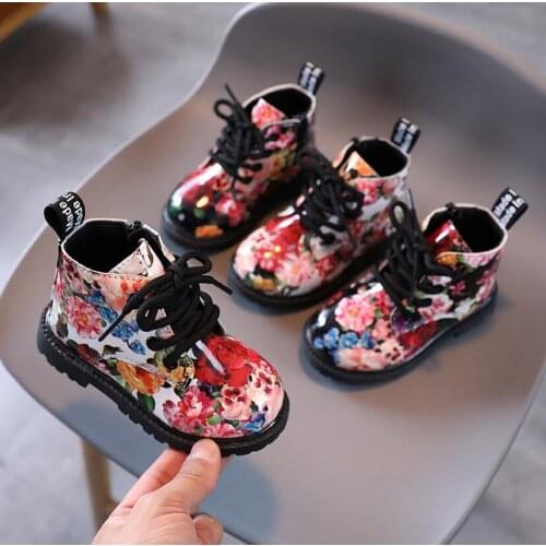 New Autumn Winter Kids Boots For Girls Boys Sport Shoes Cartoon Breathable Childrens Short Fashion Boots Non-Slip Soft Boots