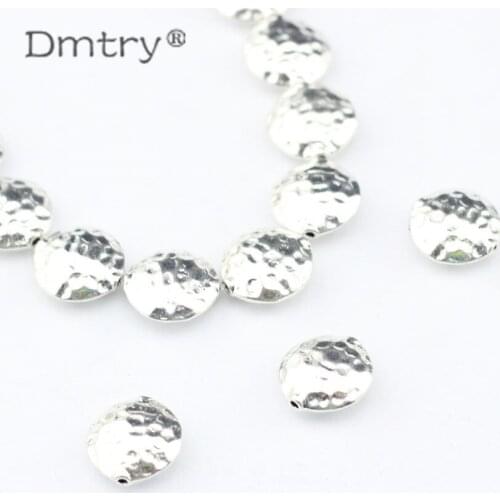 Dmtry 10pcs/lot Fashion Jewelry Making Bracelet Necklace DIY Accessories Findings Beads Heart Round Shape Valentines dayLC0150