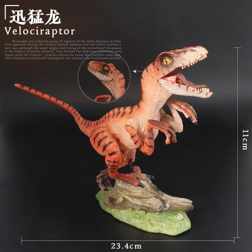 Prehistoric Jurassic Dinosaurs World Velociraptor Big Size Animals Model Action Figures PVC High Quality Toy For Kids Gift