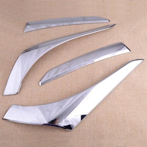 DWCX 4pcs Chrome Rear Tail Light Lamp Cover Trim Styling ABS Fit For Mitsubishi Outlander 2016 2017 2018