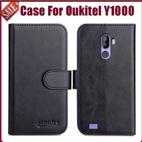 Hot! Oukitel Y1000 Case 6.09" 6 Colors Flip Soft Leather Phone Wallet Cover For Oukitel Y1000 Case Stand Function Card Slots