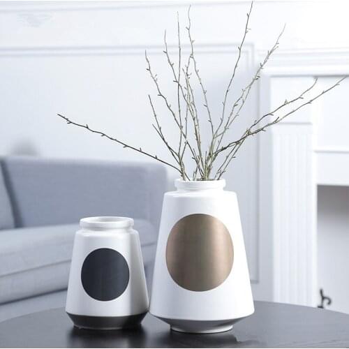 Bohemia ceramic vase flower wind minimalist living room decor decoration Home Furnishing Nordic creative soft porcelain