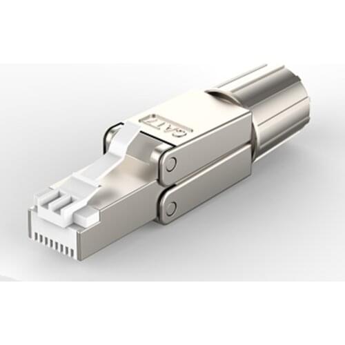 Cat 7 Connector RJ45 Termination Plug for Cat7 23AWG Solid Installation Cable With PCB RJ45 8P8C STP Shielded Field Connector