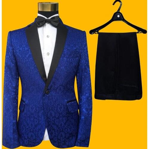 Embroidered lace blazer men formal dress latest coat pant designs marriage suit men terno masculino trouser wedding suits mens