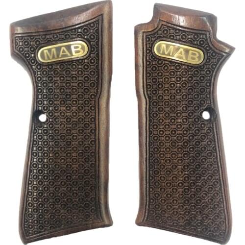 MAB PA-15 Compatible Special Series Metal Laser Cut Wooden Grip Mod6