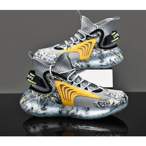 Fashion Graffiti Sport Shoes Designer Sneakers Good Quality Breathable Men Running Shoes Chunky Shoes Cushioning Jogging Shoes