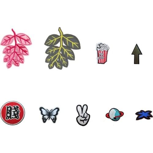 Fashion Pattern sell hot melt Adhesive Applique Embroidery Patches stripes DIY Badges Clothing Accessory 1pcs sell C5039-C5058