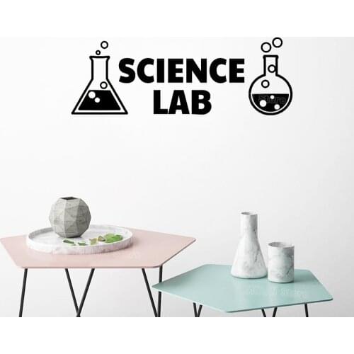 Science Lab Vinyl Wall Decals Science Classroom Decor Decal Chemistry Art Sticker Mural Home Decor Bedroom Boys Girls Room S564