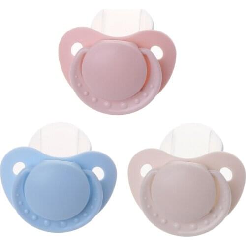 OOTDTY 2021 Custom Big Size Food Grade Silicone Adult Pacifier Funny Parent-child Toys