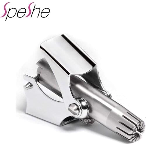 Stainless Steel Manual Nose Trimmer For Shaving Nose Ear Hair Trimmer Shaver Razor Face Care For Man Washable Device