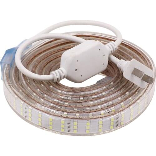 Ultra Bright LED Strip US 110V-130V Three Row 2835 Waterproof 276Leds/m Flexible Tape Ribbon LED Strip Lamp