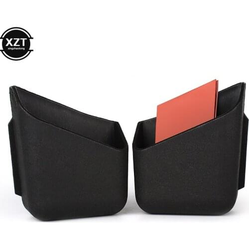 2Pcs Universal Car Organizer Stowing Tidying Truck Pillar Storage Box Cigarette Glasses Card Bag Auto Accessories Decor