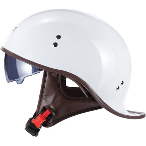 Retro Vintage Motorcycle Helmet Open Face Moto Unisex Scooter Motocross Biker Motorbike Racing Riding Helmet With Men Casco