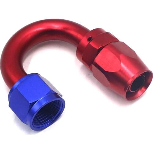 High Performance Fitting AN10 Aluminum Fittings 180 Degree Oil/Fuel/Swivel hose fittings Hose End Fitting TT100354