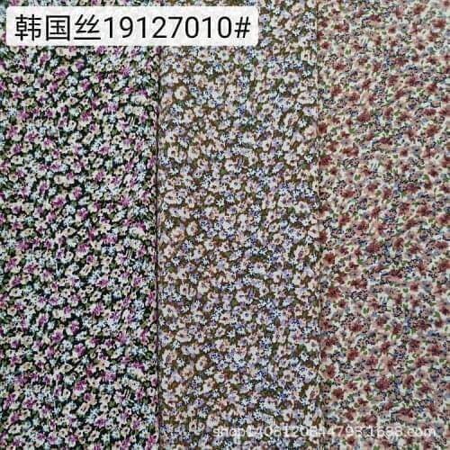 South Korean chiffon Design Flower Type Light-Colored Small Flower-Design Style Diversity Fashion