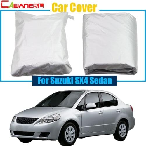 Cawanerl Full Car Cover Anti UV Rain Sun Snow Resistant Protector Cover Car-Cover For Suzuki SX4 Sedan