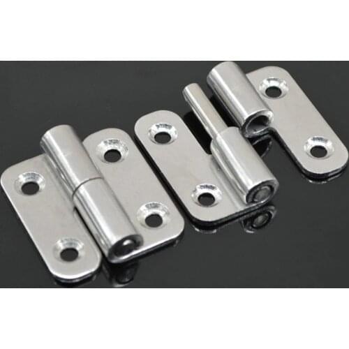HOT 10Pairs 304 Stainless Steel Thick Detachable Hinges Mechanical Equipment Industry Marine Hinges Freely Removable Door Hinges