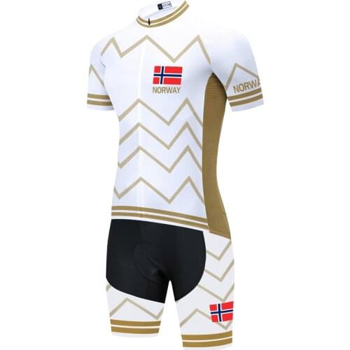 2021 NEW Cycling Norway Team Skinsuit 20D Bike Shorts Set Ropa Ciclismo MenS MTB Summer Pro Bicycling Maillot Bottom Clothing