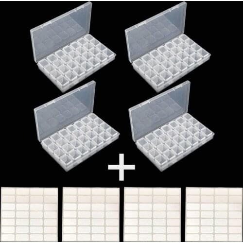 28 slots Dismountable Diamond Embroidery Accessories Diamond Painting Boxes Cross Stitch Cases Nail Art Storage Organizer FH1119