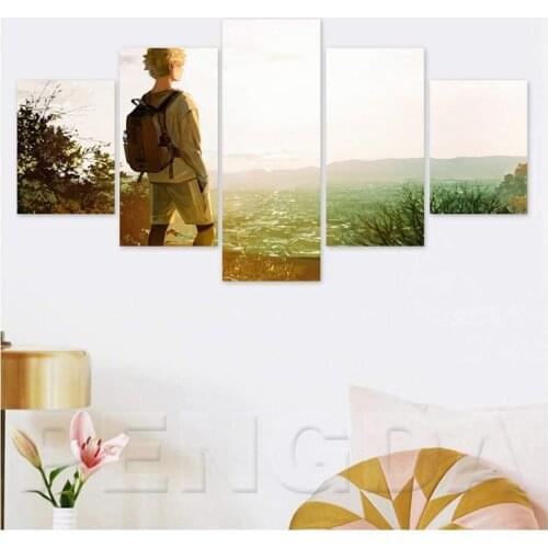 5 Piece Wall Art Canvas Anime Manga Pictures Ninja Figure Posters And Prints Modern Home Decor Bedroom Decoration Paintings