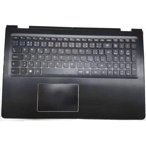95%new For Lenovo YOGA 500-15 Flex 3-1570 Flex 3 15 FLEX3-1580 -1570 Yoga 500-15isk US keyboard upper cover case Touchpad,tested