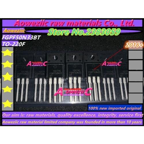 Aoweziic 2016+ 100% new imported original FGPF50N33BT FGPF50N33 50N33 TO-220F liquid crystal plasma FET