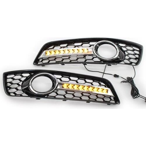 Car Accessories for AUDI A3 8P 2009-2013 Front Bumper Fog Light Lamp Grille Pair Set Left and Right