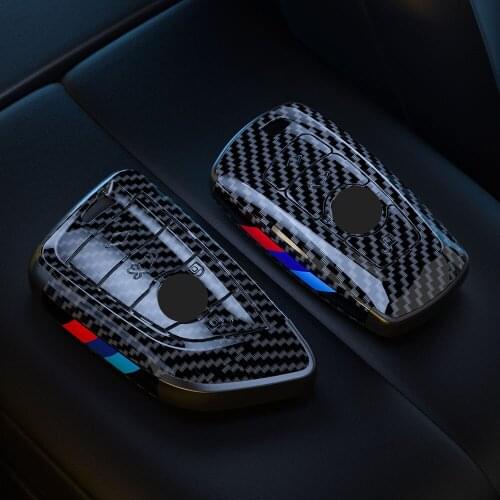 Carbon Fiber Car Remote Key Case Cover For BMW E34 E36 E60 E90 F20 F30 G20 F30 F34 F10 G30 F11 X3 F25 X5 X6 1 3 5 7 Series