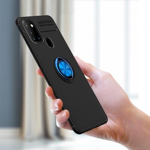 Magnetic Ring Case For Samsung Galaxy A21S A 21S Silicone Armor Car holder Stand Cover For Samsung A21S A217F A21 A 21 S 6.5"